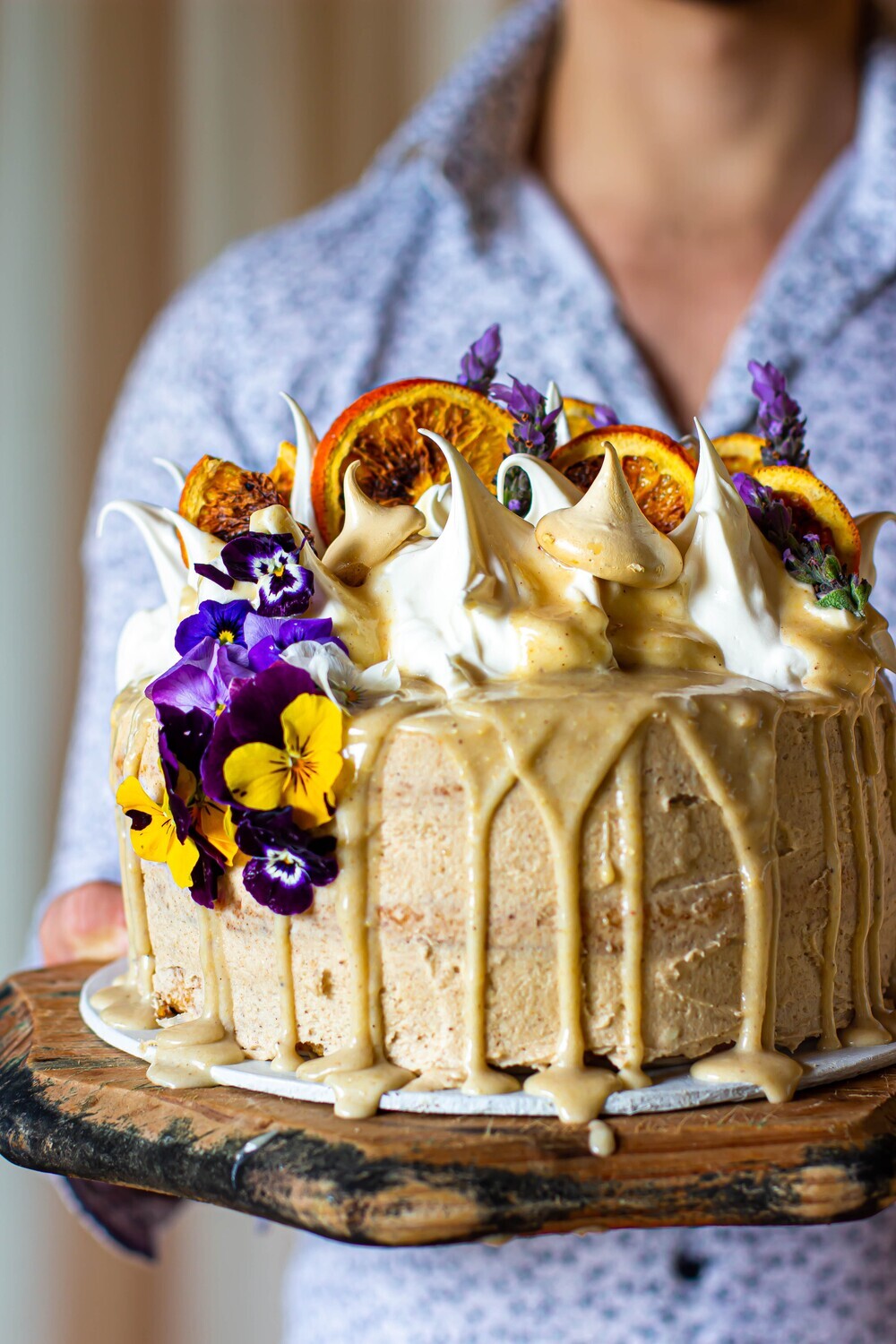 White Chocolate, Orange + Cardamom Cake