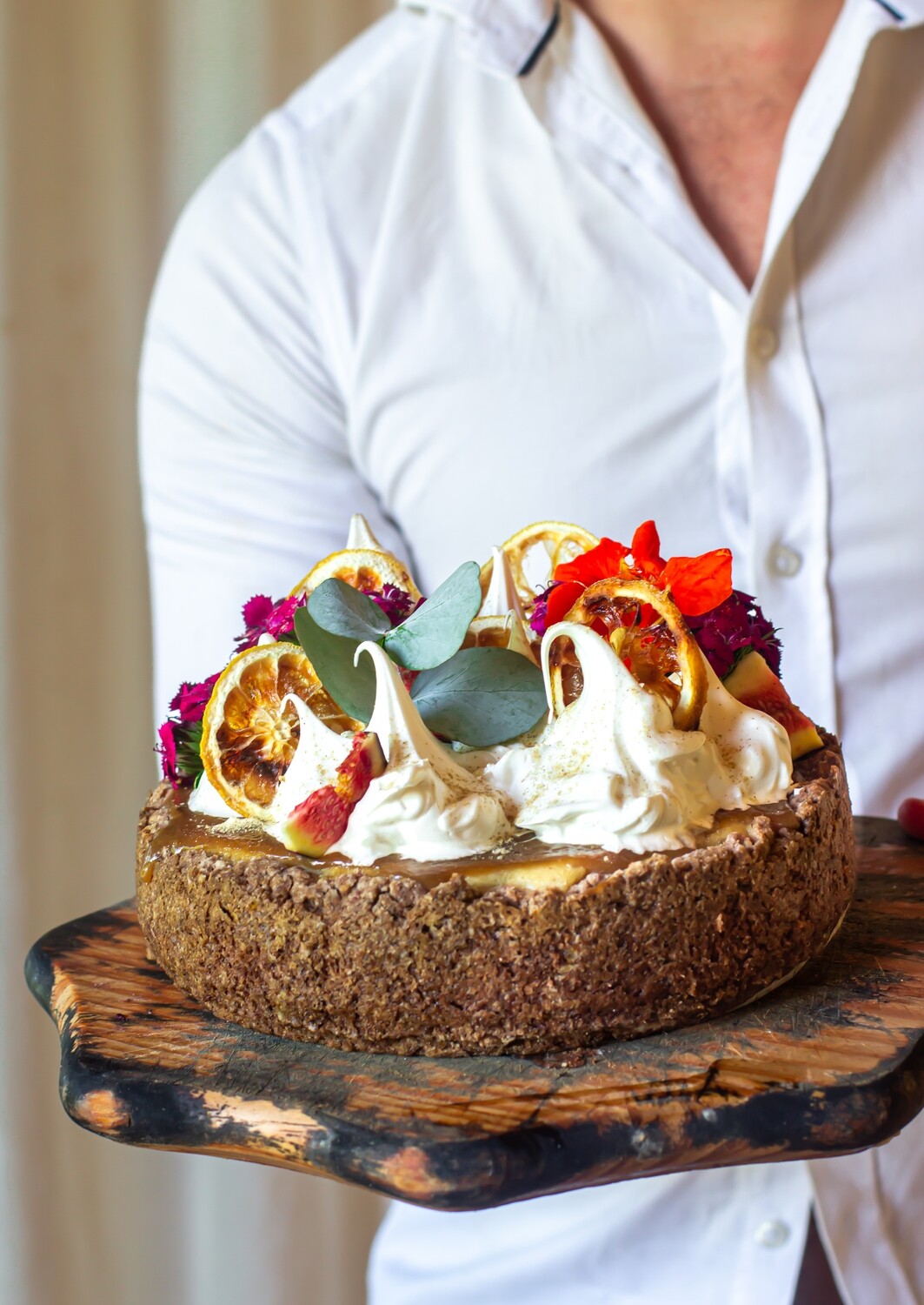 Baked Salted Caramel Cheesecake