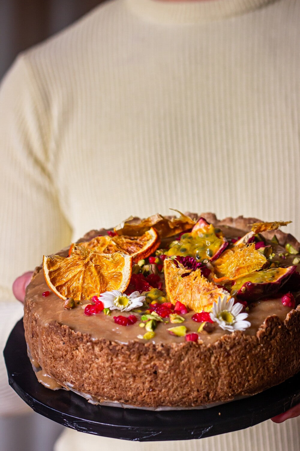 Baked Salted Caramel Cheesecake