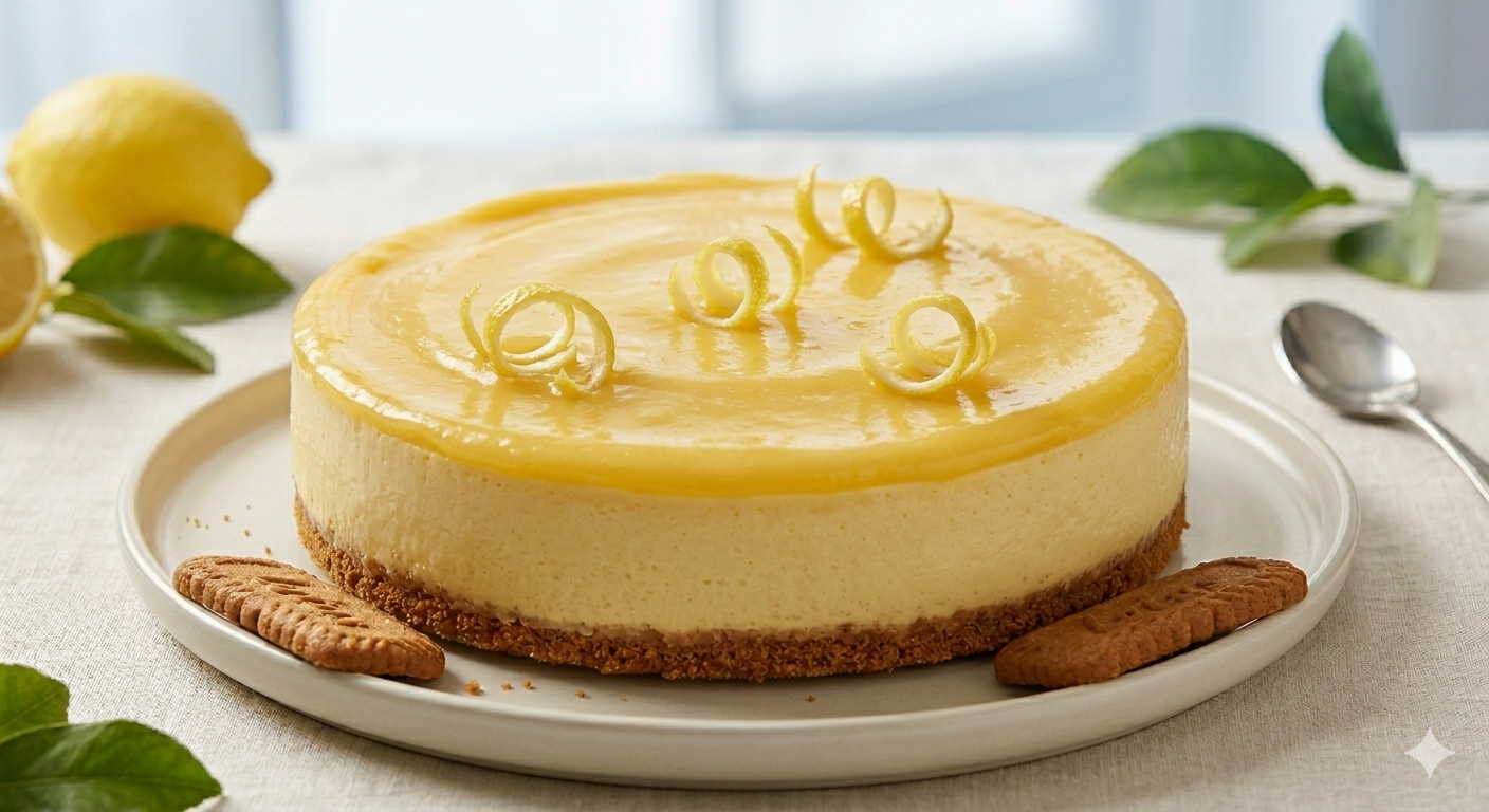 Lemon Biscoff Cheesecake