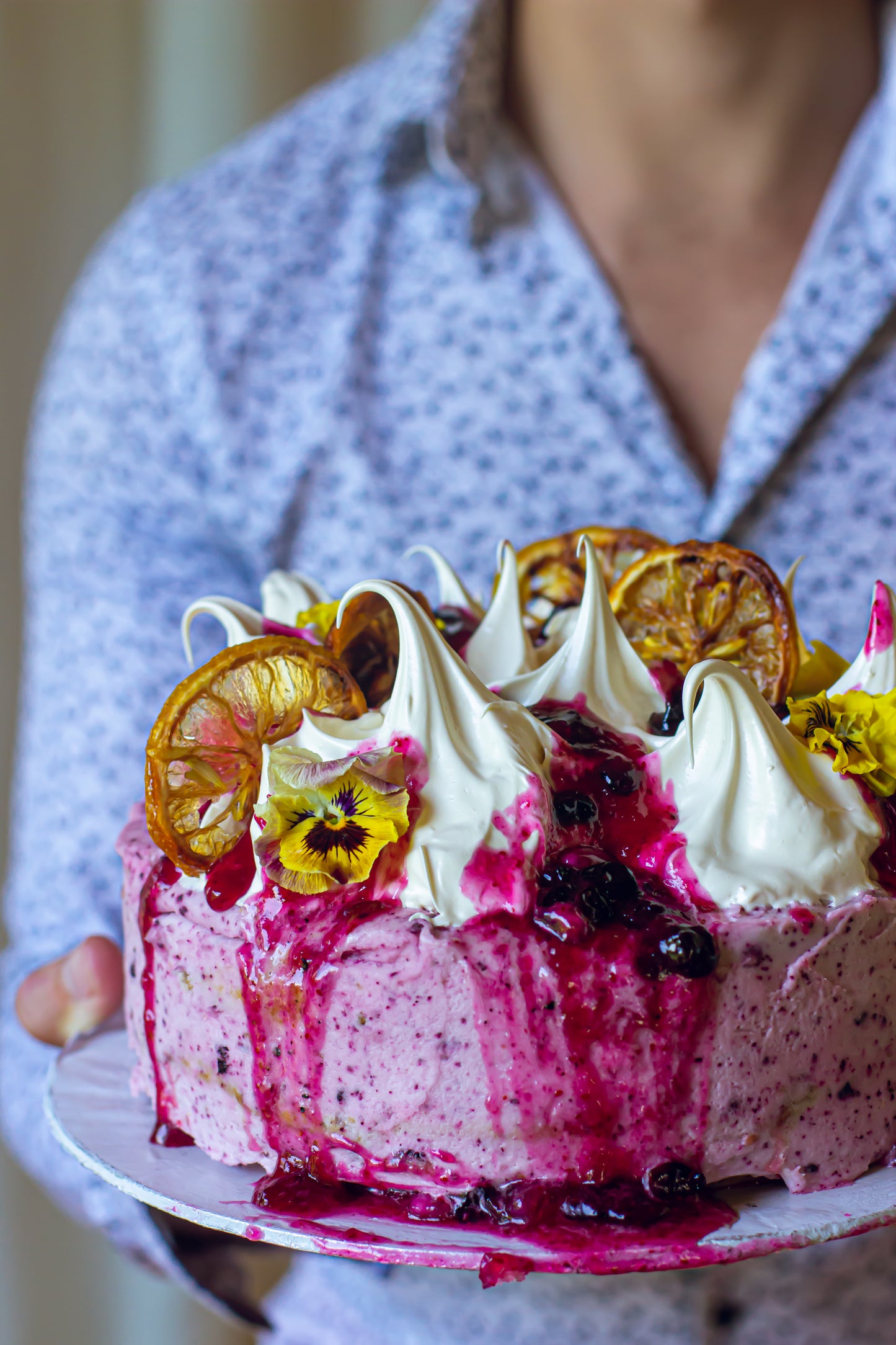 Lemon + Blueberry Cake