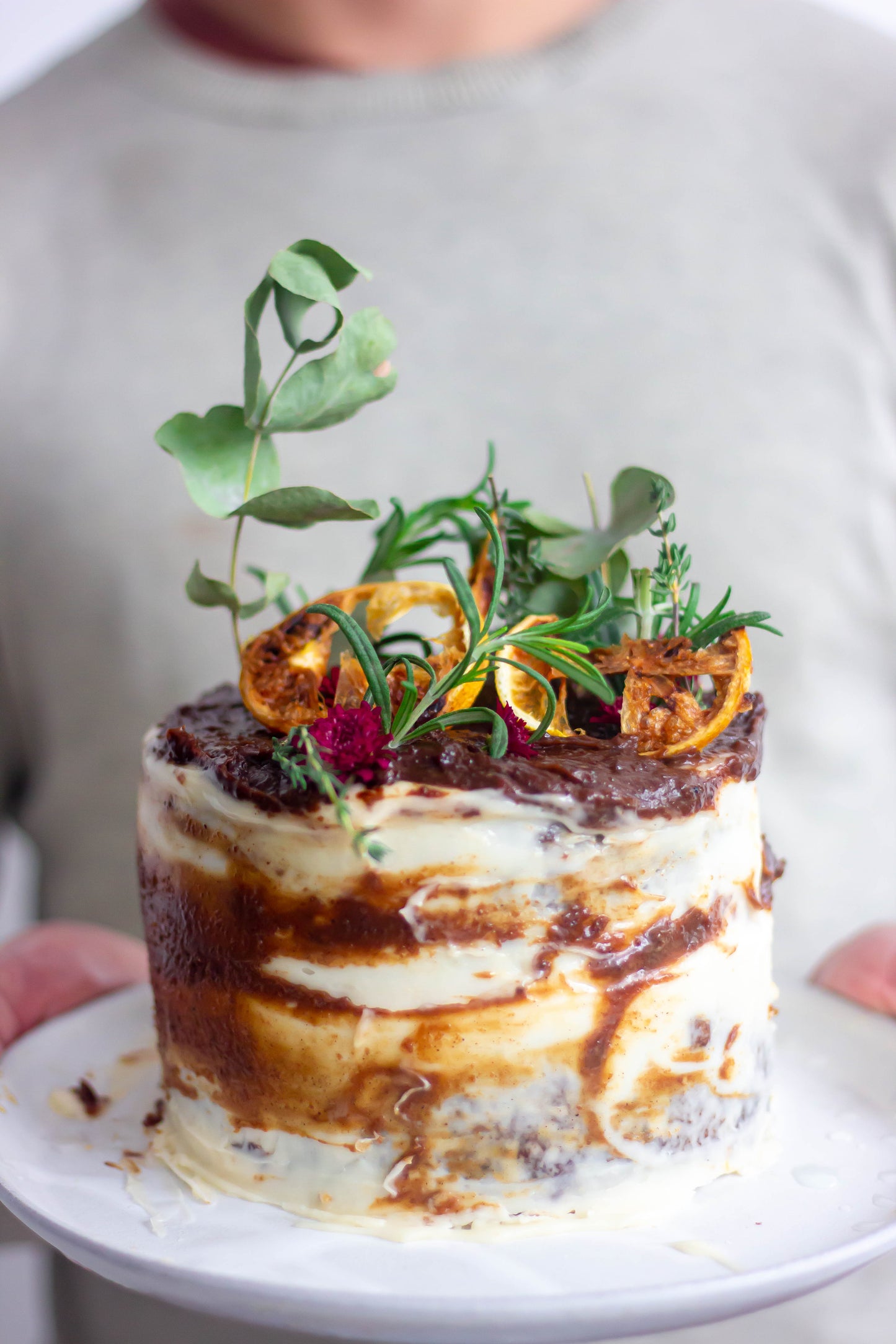 Coffee, Biscoff + White Chocolate Cake