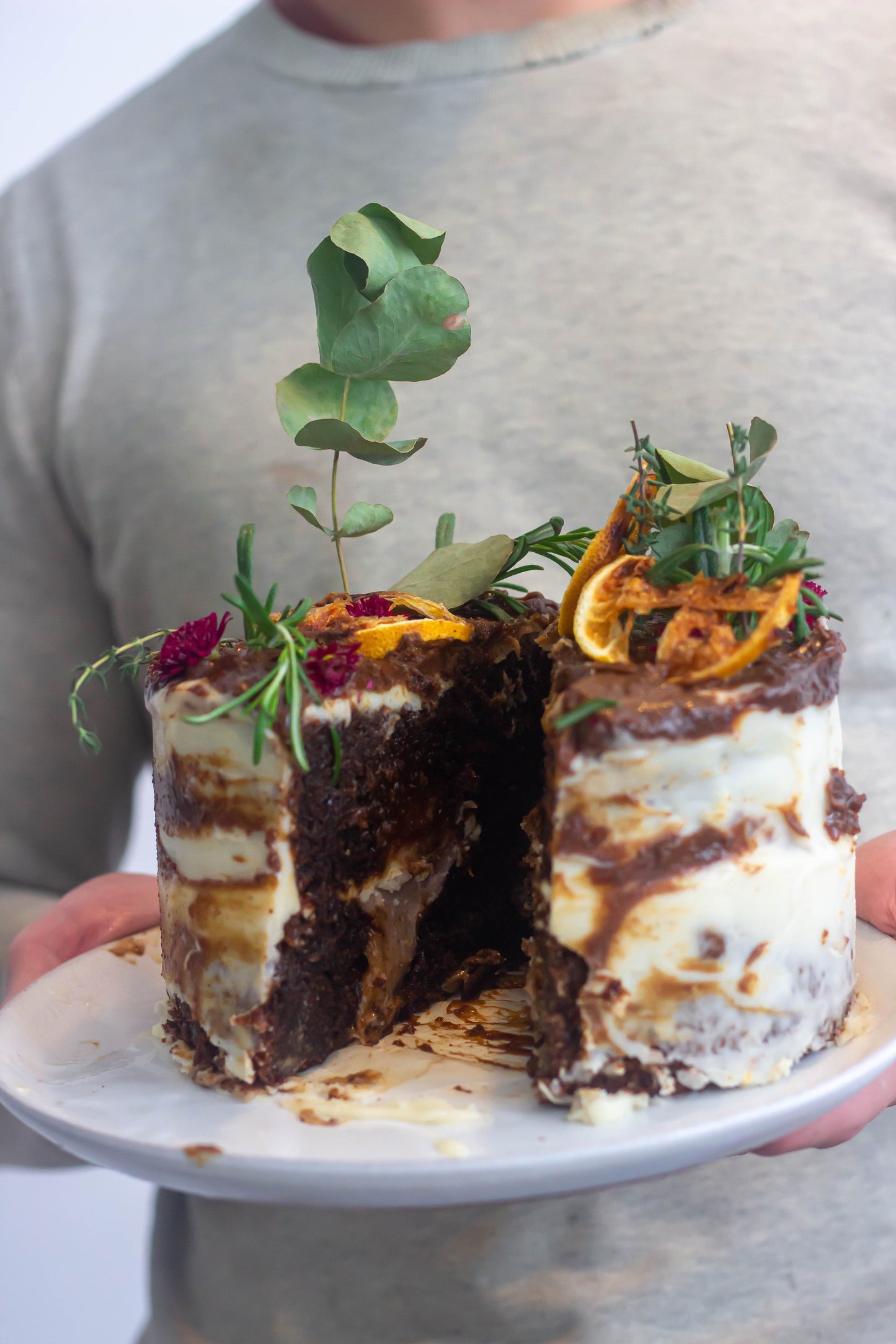 Coffee, Biscoff + White Chocolate Cake
