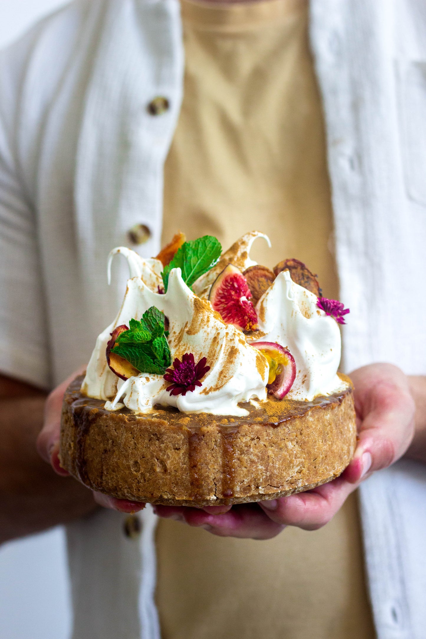 Baked Salted Caramel Cheesecake