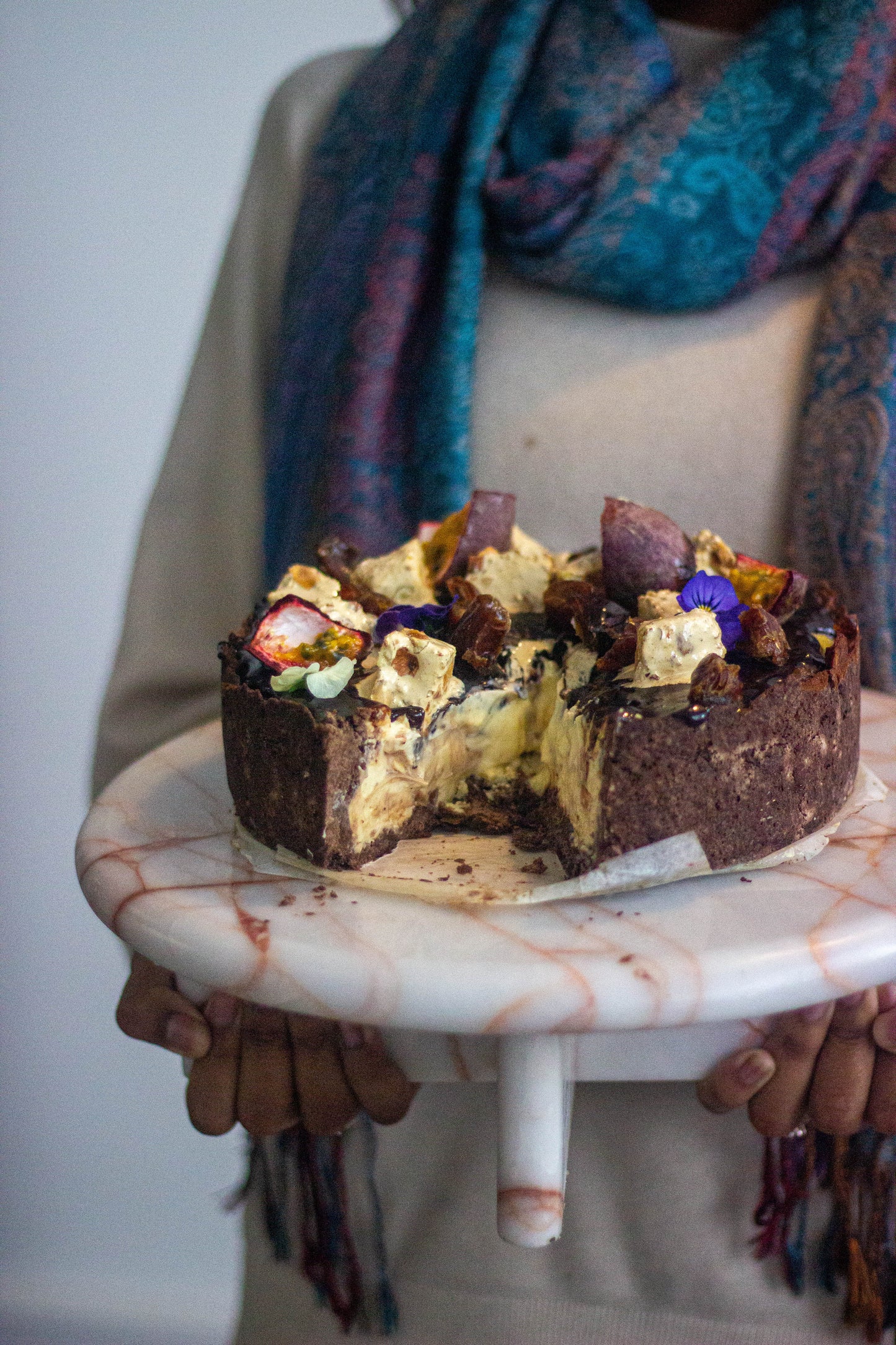 Almond + Nougat Cheesecake