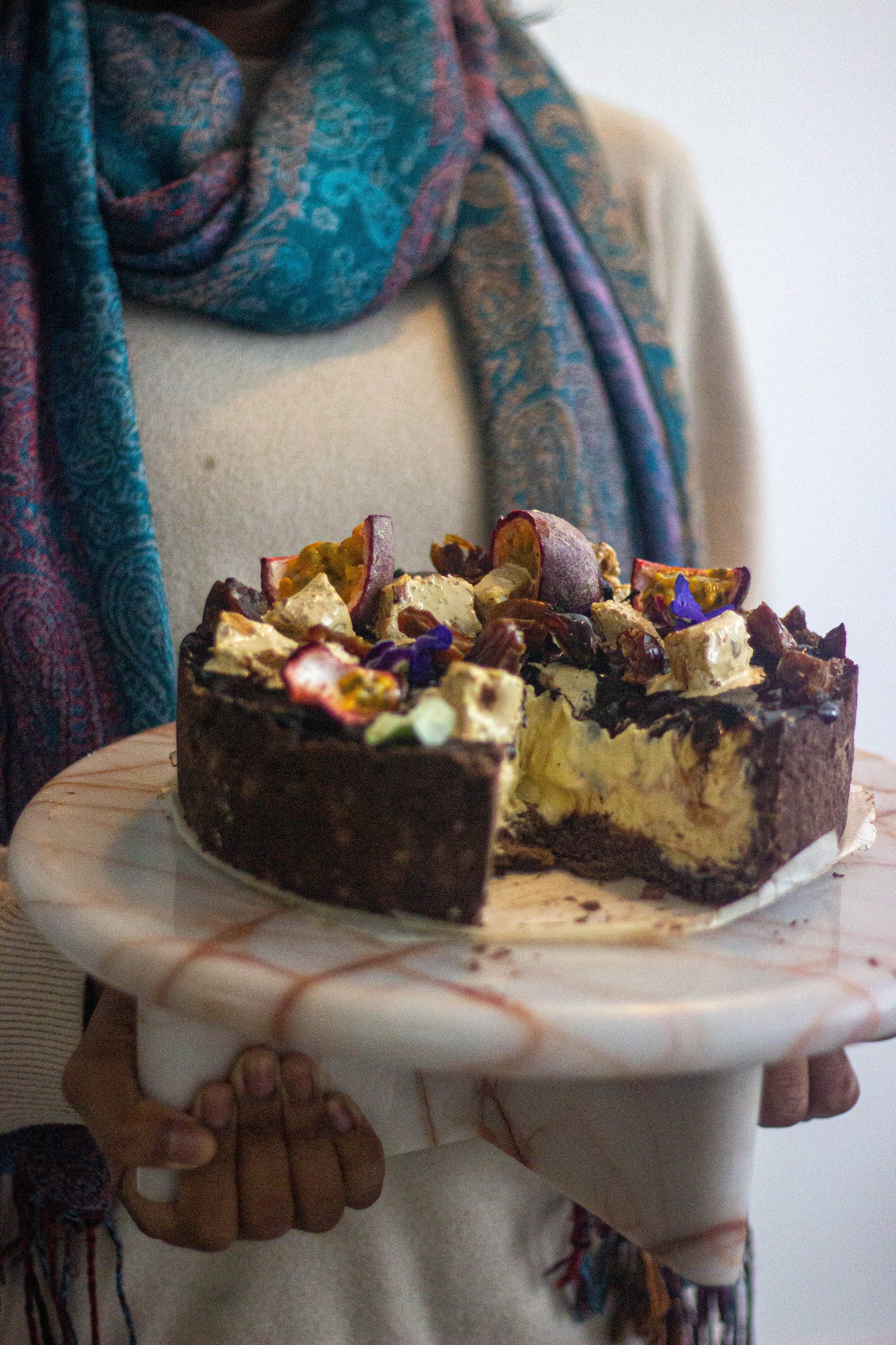Almond + Nougat Cheesecake