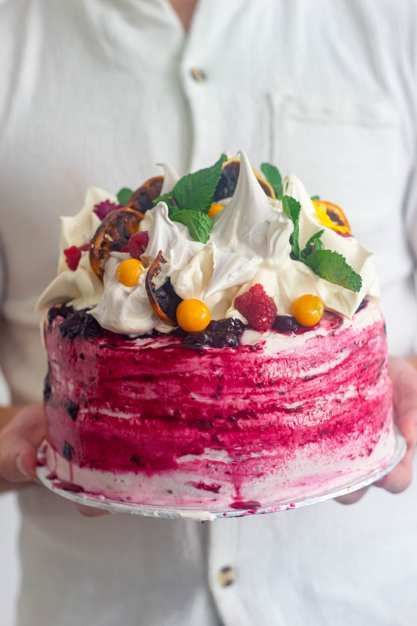 Lemon + Blueberry Cake