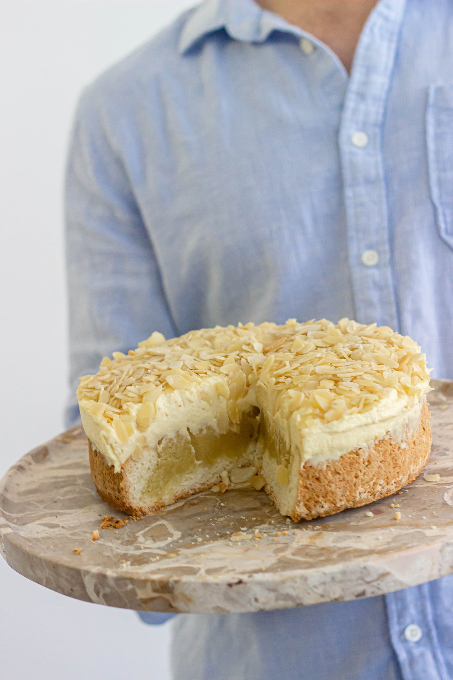 Almond Croissant Cheesecake