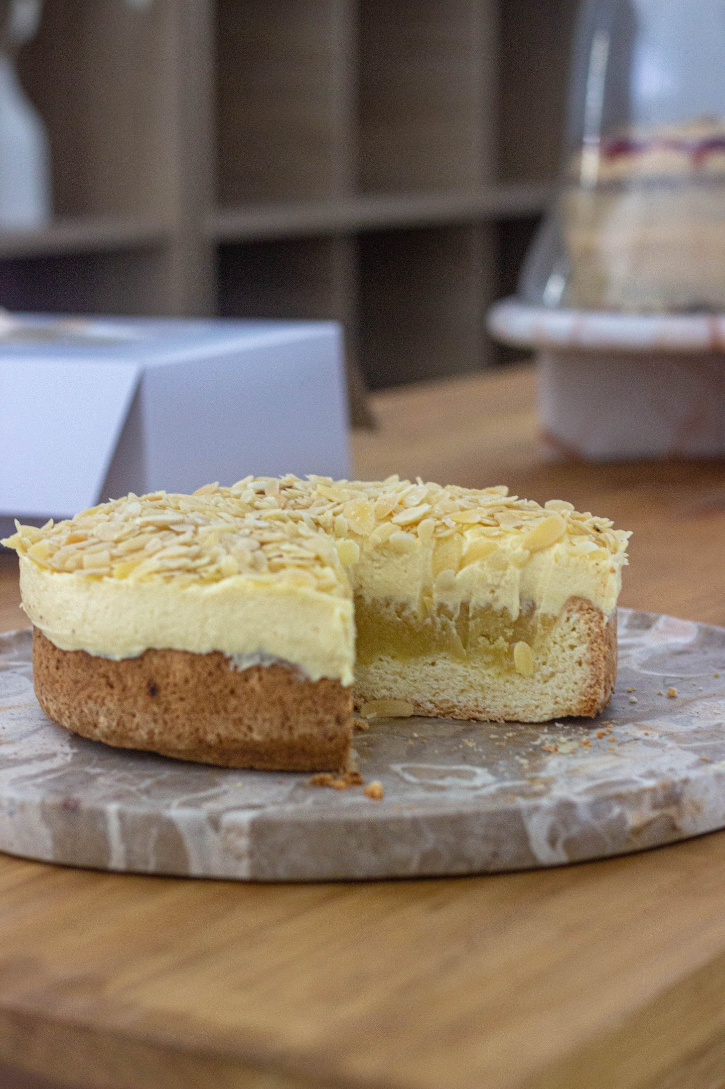 Almond Croissant Cheesecake