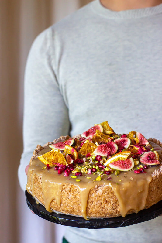 Baked Salted Caramel Cheesecake