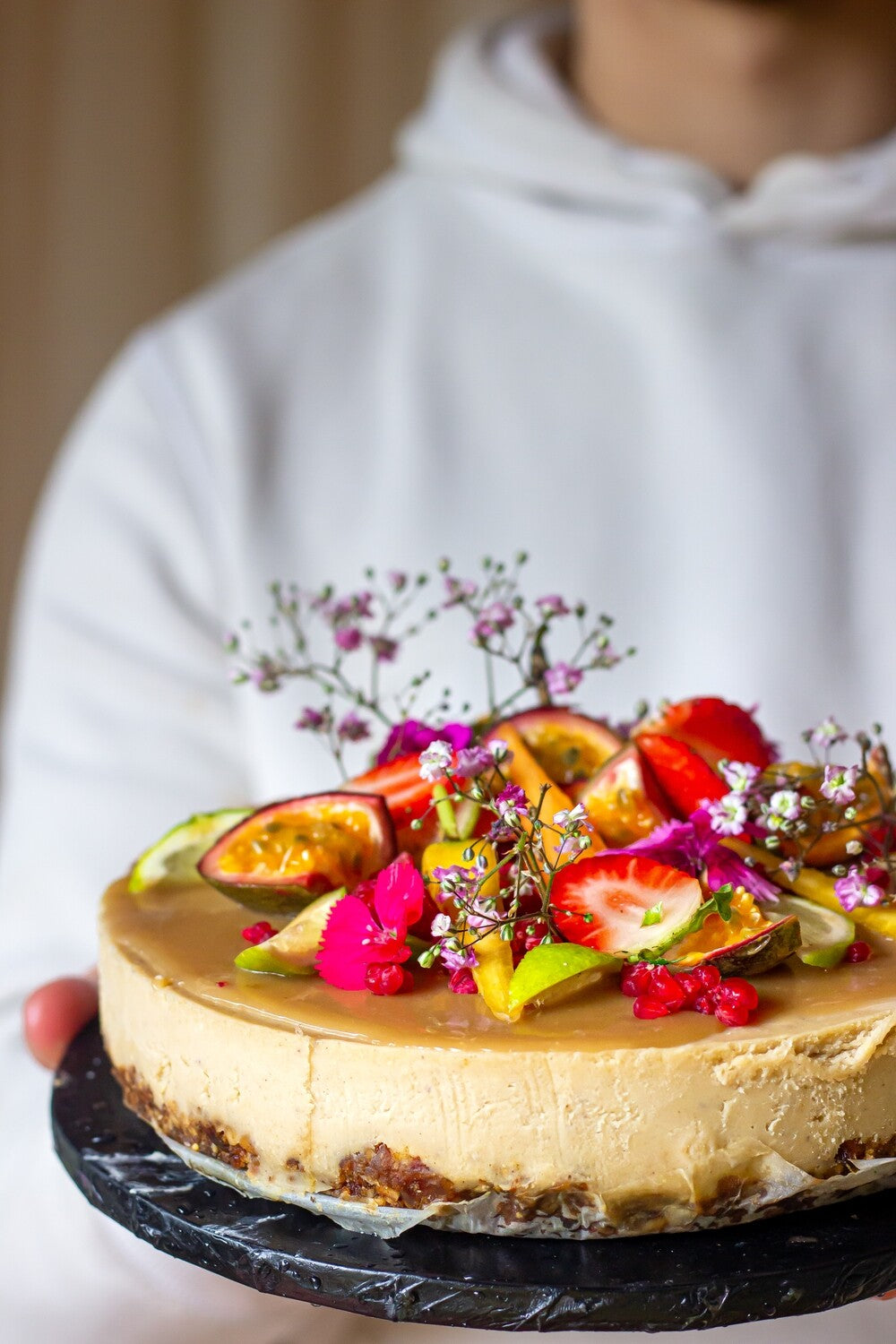 Raw Salted Caramel Cheesecake (Vegan)