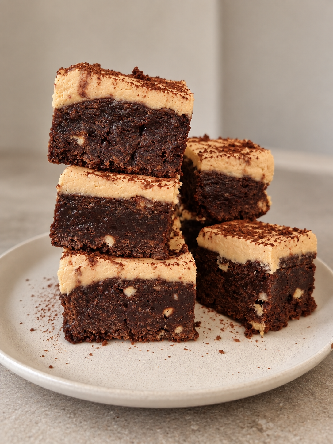 Tiramisu Brownies: Fudgy Coffee Mascarpone Brownies