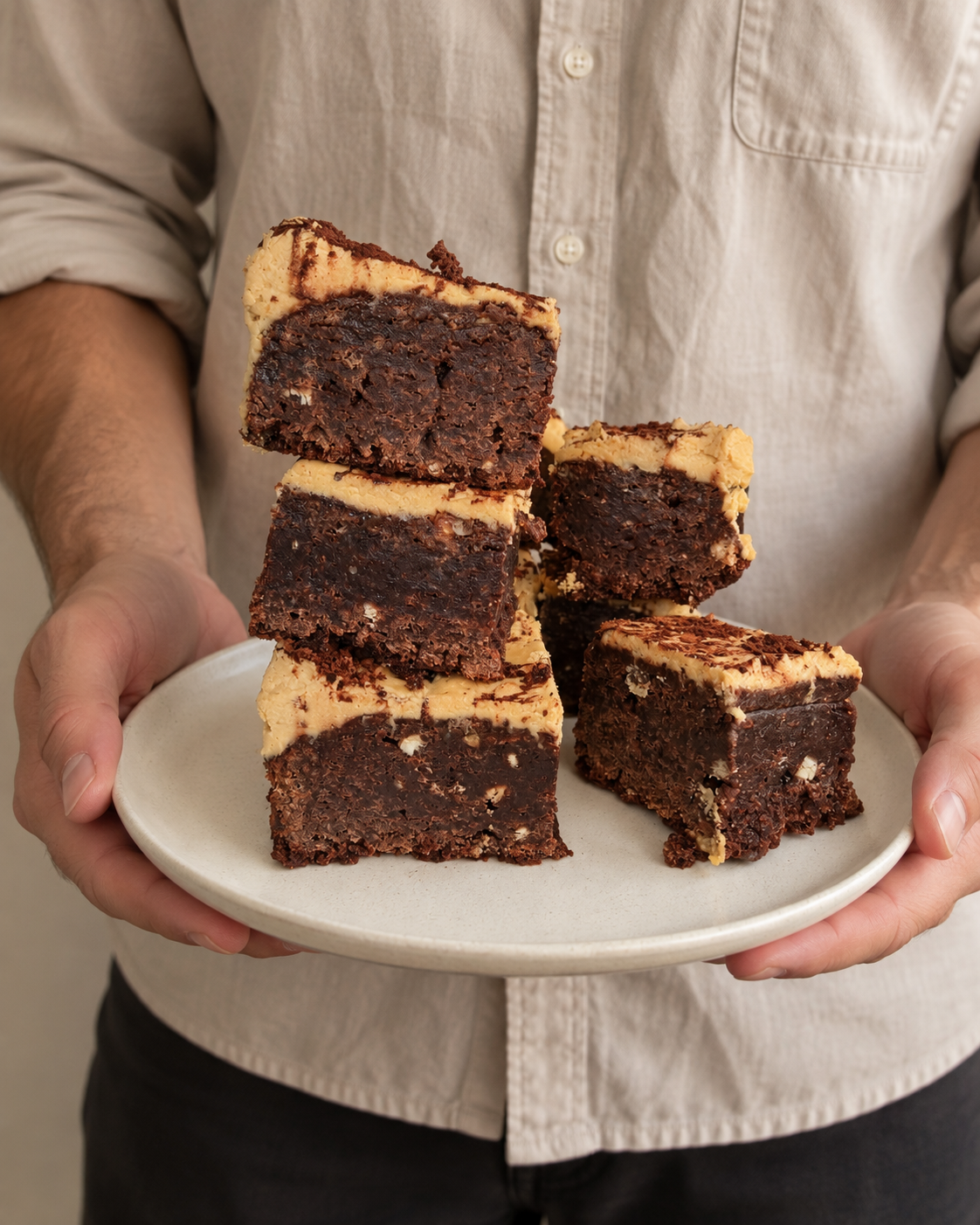 Tiramisu Brownies: Fudgy Coffee Mascarpone Brownies