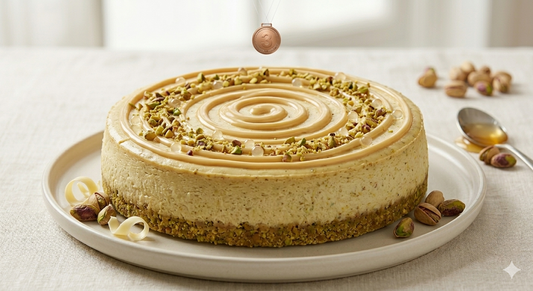 Pistachio Honey Cheesecake