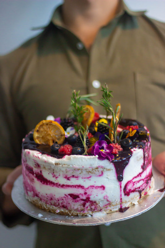 Lemon + Blueberry Cake