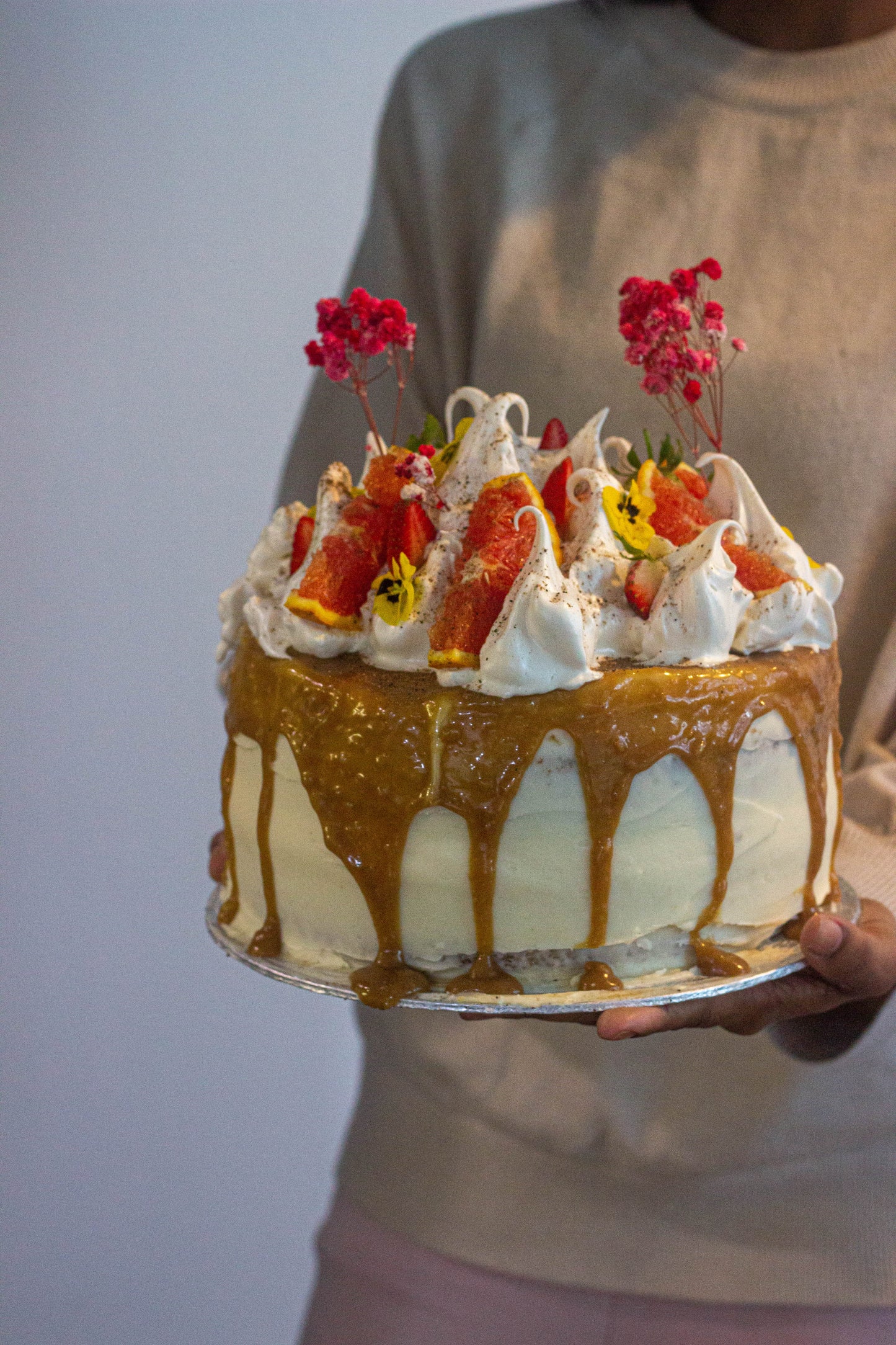 White Chocolate, Orange + Cardamom Cake