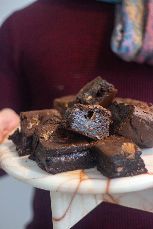Peppermint Crisp Brownies