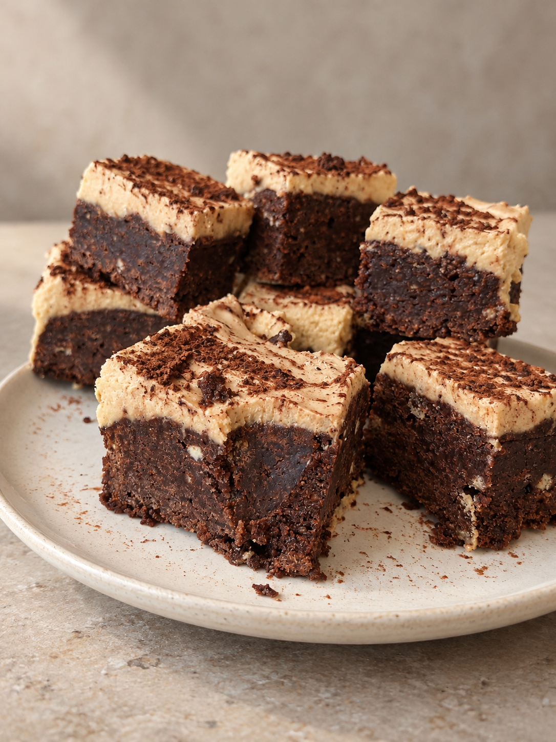Tiramisu Brownies: Fudgy Coffee Mascarpone Brownies