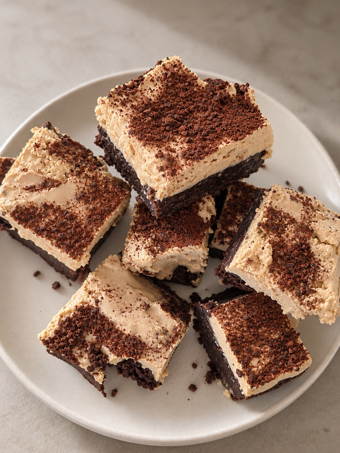 Tiramisu Brownies: Fudgy Coffee Mascarpone Brownies